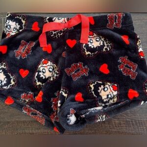 Betty Boop, fleece shorts. Sz L
